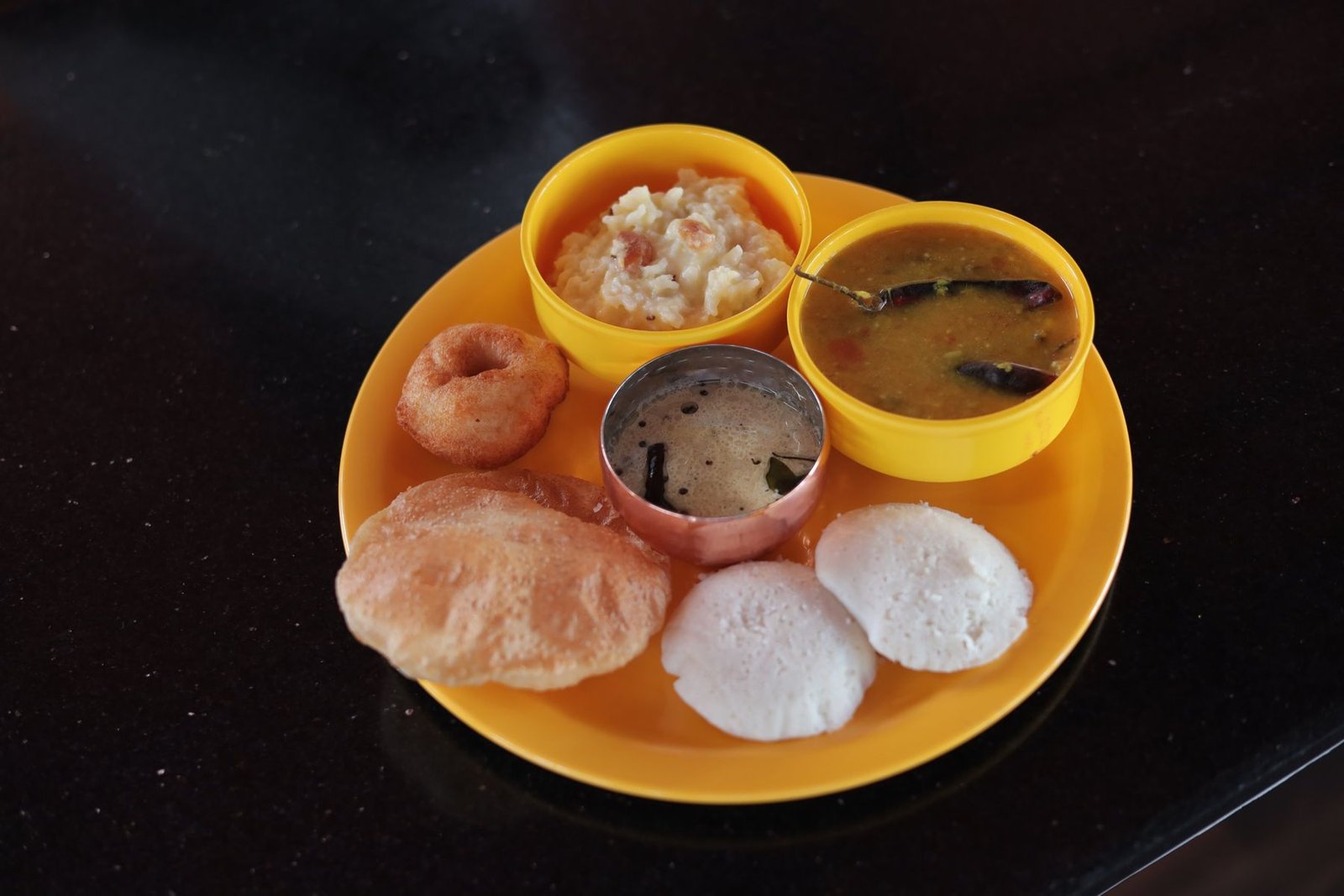 South Indian breakfast plate